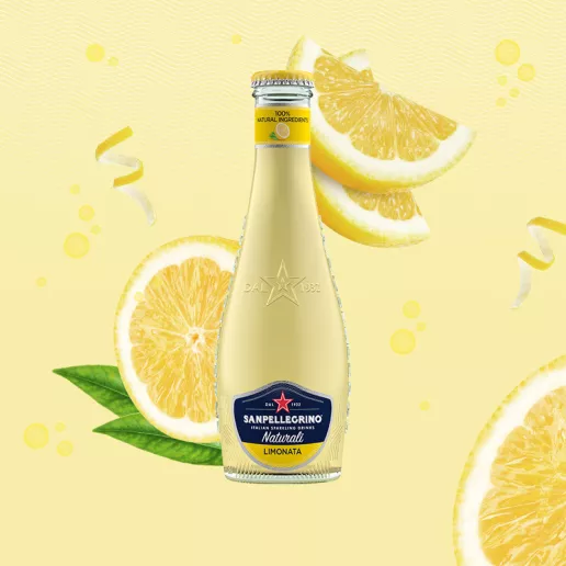 Sanpellegrino limonata citron glas